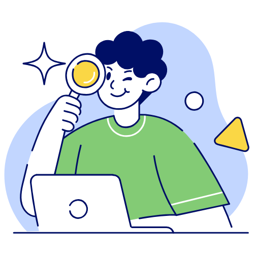 Boy doing Research